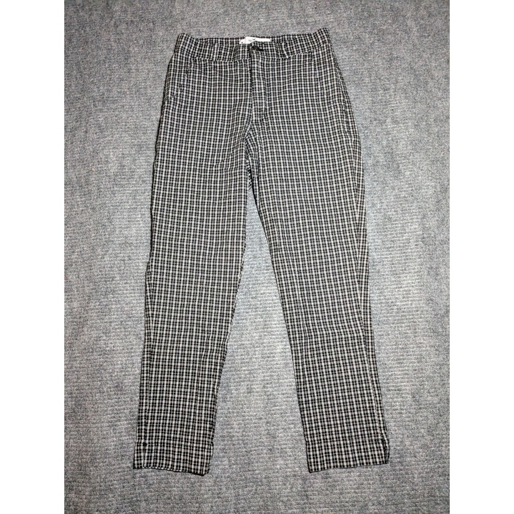 Hollister Black And White Plaid Ultra Hig-Rise Women's Pants Preppy Size Medium